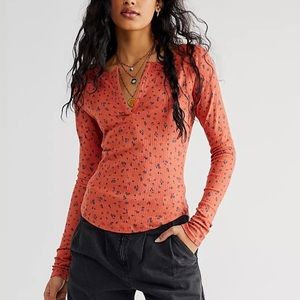 NWT- We The Free by Free People Billie Layering Long Sleeve Tee